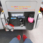 Cosmos Airplane Seatback Organizer Flight Travel Essentials Seat Back Storage Bag Airline Seat Hanging Pockets for Tablet, Magazines, Phone and Water Bottle | Keep Personal Items Clean & Organized