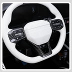 Steering Wheel Button Cover, for Kia K4 2024 2025 2026,Steering Wheel Button Panel Protection Frame Molding Trim - Carbon Fiber(for GT-Line,GT-Line Turbo Model)