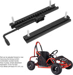 Seat Slide Rails 2PCS High-Strength Adjustable High Accuracy for UTV Kart Four Wheel Off Road with Comfortable Easy-Grasp Handle