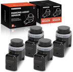 A-Premium 4-PC Reverse Backup Parking Assist Sensor Compatible with Audi & Volvo & Porsche Models - Q5 2012-2016, XC60 2012-2015, Cayenne, S60, 911, XC70, Boxster, S80, Allroad, Replace# 4H0919275A
