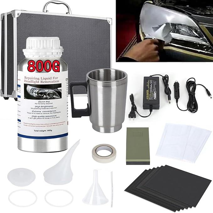 Headlight Restoration Kit, Car Headlight Repair Kit, Car Headlight Lens Restoration Kit, Car Headlight Polish Repair Tool wit