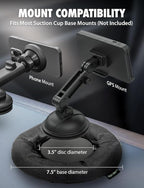 Bracketron NavMat Portable GPS Dash Pad Converts Windshield GPS Mount into Dashboard Mount Weighted Beanbag Friction Base 8 inch Base 3.5 inch Center