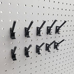 'Just Hanging Pegboards' 1/4" Pegboard Angled Thread-Bobbin Storage Hook, Compatible with 1/4" Pegboards. Sewing Organization