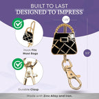 Women’s Bag Charm Key Finder, Car Keychain Hook, Cute Purse Organizer & Tote Bag Accessories, Gifts for Mom - Original