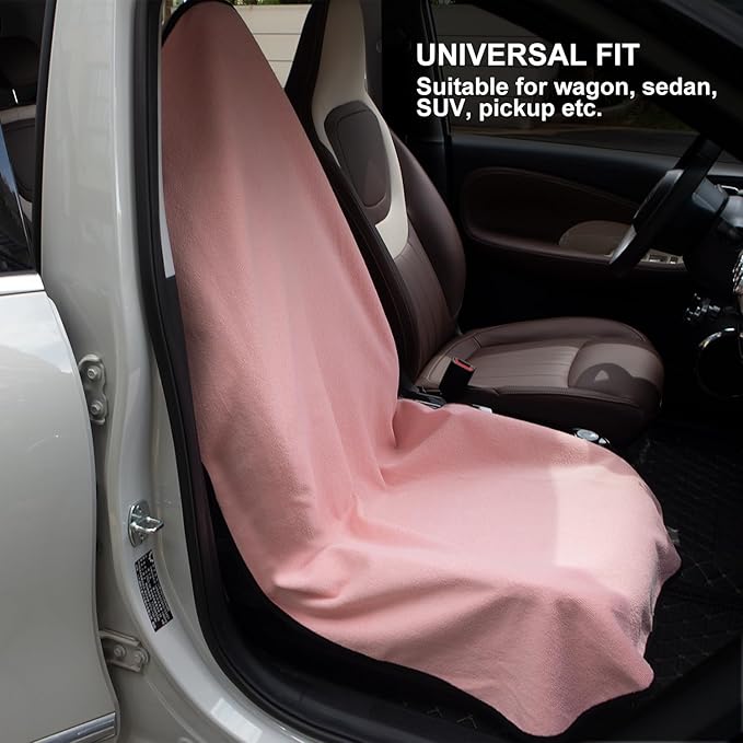 Waterproof Sweating Car Seat Cover for Post Gym Workout, Running, Swimming, Beach and Hiking, Universal Fit Non-Slip Bucket S