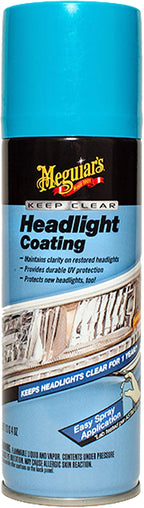 Meguiar's Two Step Headlight Restoration Kit, Bundled with 4 Oz Keep Clear Head Light Coating Spray