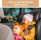 True LINE Automotive Window Tint Film Roll - 99% UV Protection, 1Ply - 35% Tint, Heat Shield Privacy Film - 22" Wide x 10' Long