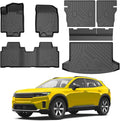 KUST Floor Mats Cargo Mat for Honda Prologue & Chevy Blazer EV 2024-2025 2026, All Weather Rear Trunk Liner with Backrest Mat for Prologue Accessories TPE Rubber High Edge