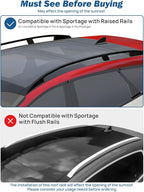 JOYTUTUS 220lbs Lockable Roof Rack Cross Bars, Compatible with Kia Sportage 2023-2025 X-Line AWD/X-Pro/X-Pro Prestige with Raised Rails, Aluminum Bar Car Luggage Rack