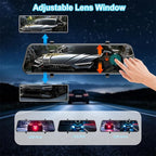 Mirror Dash Cam 4K Front and 2.5K Rear, IMX415 Rearview Mirror Camera for Cars, 5.8GHz WiFi, WDR, G-Sensor, Night Vision, Rev
