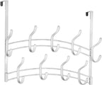 LYNK Professional® Home™ Over Door Hooks Rack - 18 Hook Over Door Hanger - Over Door Towel Rack - Hanging Towels or Clothes -