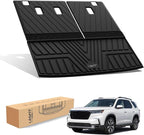 LASFIT Cargo Mat with Backrest Mat for Honda Pilot 2023 2024 2025 2026, Split & One-piece Foldable Seating TPE Custom Fit Trunk Mat Cargo Liner with Seatback Mat Accessories, Black