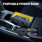LOKITHOR JP400 Jump Starter with Air Compressor, 2500A 12V Portable Car Battery Booster Pack (8.5L Gas/6.5L Diesel) with