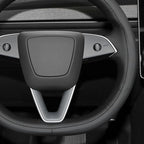 MEWANT DIY Stitching 3D Style Steering Wheel Cover Wrap for Tesla Model 3 Highland 2023-2025/Model Y 2025 Highland for Tesla Model 3/Model Y Accessories(3D Style)