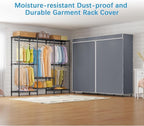 VIPEK V5C SE Covered Garment Rack Heavy Duty Clothes Rack with Cover and Adjustable Shelves, Freestanding Portable Closet Rac