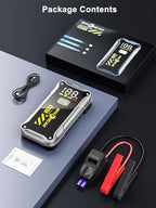 Car Jump Starter,12V 4000A Car Battery Jump Starter (9.0 Gas/7.5L Diesel) Fast Charging Portable Battery Pack with LCD
