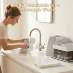 Large Capacity Makeup Organizer Countertop with Makeup Brush Holder for Vanity, Thickened Material, Bathroom Countertop Organ