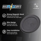 Mob Armor Magnet Flex Plate - Magnetic Phone Mount for iPhone, Android, Wireless Charging Compatible- 2mm Thick Rubber Magnetic Plate -