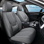 Coverado Front Car Seat Covers, Waterproof Seat Covers with Lumbar Support, Leather Seat Covers, Car Seat Covers Front Seats,