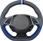 MEWANT Hand Sewn 4D Style Steering Wheel Cover Wrap for Chevrolet Camaro 2017-2022 Steering Wheel Accessories for Chevrolet Camaro 2017-2022