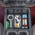 PIMCAR Center Console Organizer Tray for 2014-2018 Chevy Silverado GMC Sierra 1500 & 2015-2019 2500HD/3500HD Models - Custom Fit Storage Insert Accessories