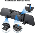 JOYTUTUS Rearview Mirror, 2 pack 12 Inch Panoramic Interior Clip-on Wide Angle Convex Rear View Mirror, Reduce Blind Spot Effectively for More Car SUV Trucks -Clear