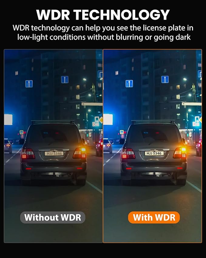 Dash Cam Front and Rear 4K/1080P, Dash Camera for Cars Build in WiFi, Full HD Dash Cam with APP Control, 3.94'' IPS Screen Da
