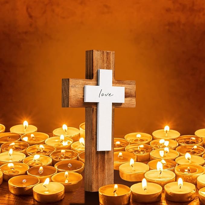 Wall And Table Wooden Cross Christians Cross Spiritual Religious Gifts With Hook On Hanging Wall Or Table With Love For Churc