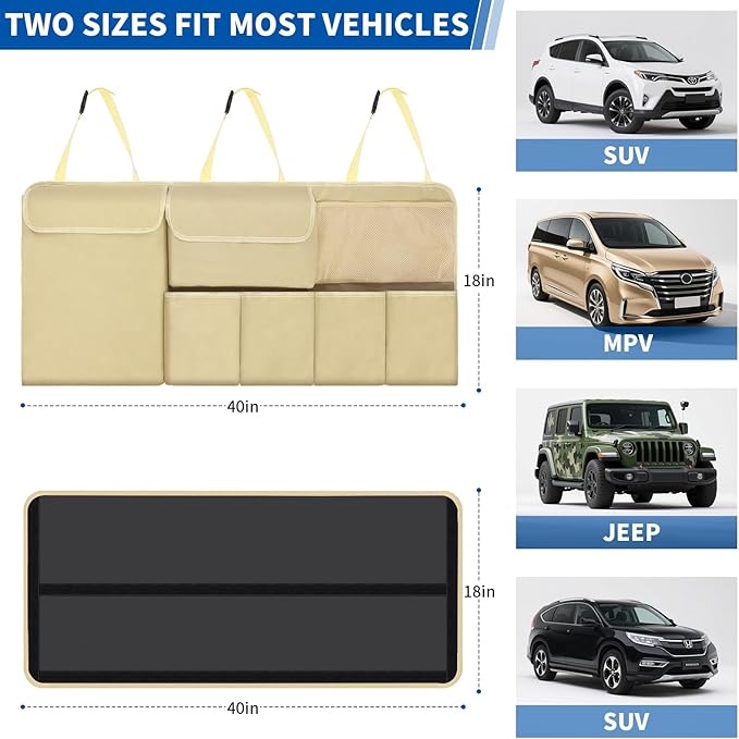 Car Trunk Organizer Backseat Hanging Organizer with Storage Pockets for Subaru Crosstrek, Forester, Outback, Ascent