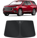 TINGLU Sun Shade for Chevrolet/Chevy Traverse 2018-2023 Accessories Windshield Sun Shade Window Shade UV Rays Protection Sun Visor Cover with Steering Wheel Sunshade Storage Bag