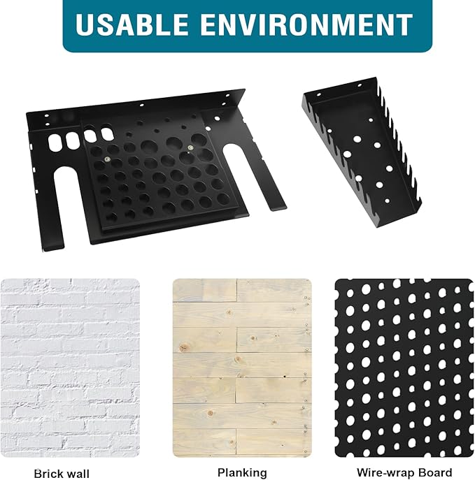 Pegboard Tools Shelves,Tool Organizer,be used to Store Various Screwdrivers,Wrenches,Sockets,etc (Combination storage rack)