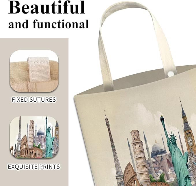 Car Trash Can, Cute Car Trash Bag, Hanging Car Organizer and Storage Bag, Trash Bin for Car Accessories, Vehicle, Travelling, Camping Luxury Cityscape Pattern