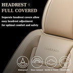 Coverado Car Seat Covers, Front Covers for Cars, Car Seat Cover Front Seats, Car Seat Protector Waterproof, Leather Car Seat 