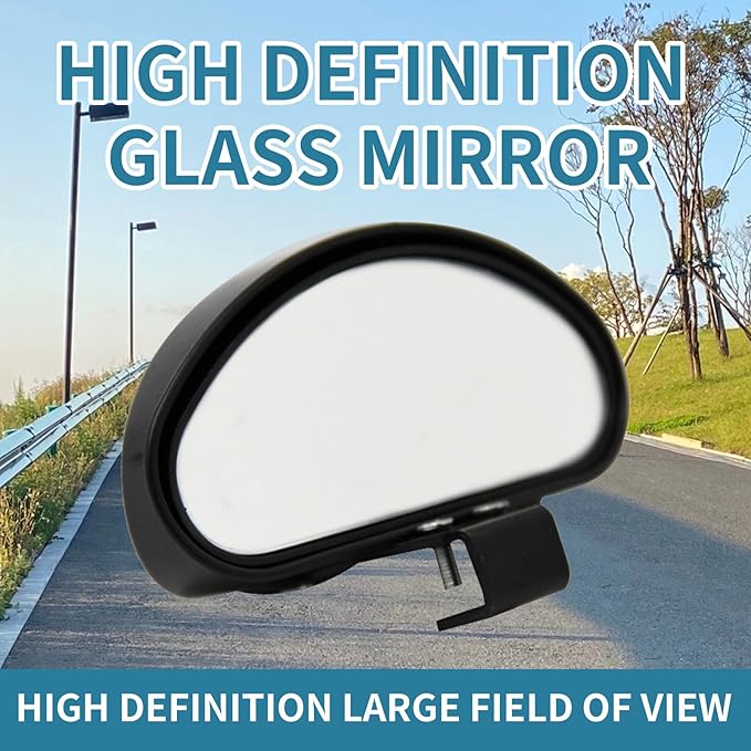 1 Pack 2 Pcs Blind Spot Mirrors, Reversing Wide-Angle Auxiliary Mirror ,Fits For Car Truck Motorcycle Suvs