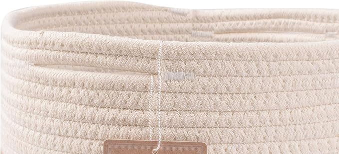 voten Cube Storage Baksets Bins 11x11’’ Fit 12x12’’ Organizer Bookcases Shelving,Stylish&Durable Woven Cotton Basket Containe