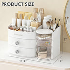 Makeup Organizer Countertop with Drawers, Make up Organizers for Vanity, Skincare Jewelry Earring Organizers, Cosmetic Displa