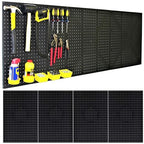 WallPeg Pegboard Kit - 4 Each 24"x16" Peg Board Panels - Made in USA - Mounted Size is 64" x 24" Pegboards Wall Organizer for