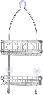 Simple Houseware Stainless Steel Bathroom Hanging Shower Head Caddy Organizer (24 x 10.2 x 4.25 inches)
