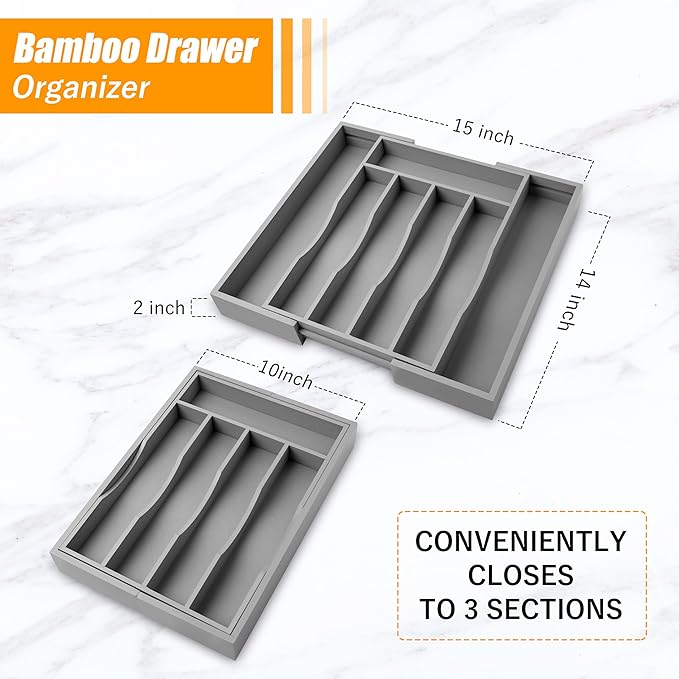 Kitchen Silverware Drawer Organizer and Storage Best Grandpa Grandfather Elder Men Father Day Grandparents Great Papaw Peepaw
