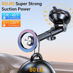 Coolpow for MagSafe Car Mount【Windshield+Vent+Dash】Magnetic Phone Holder for Car Phone Holder Mount Cell Phone Holders for Your Car Accessories Suction Phone Mount for Car Truck Stand for iPhone 17 16