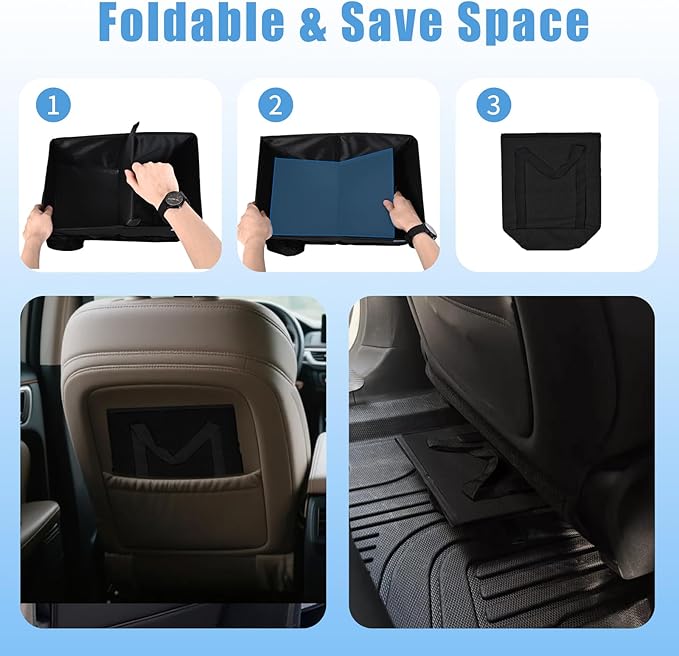 Car Organizer- Car Seat Organizer for Front Seat Back Seat Between Seats, Foldable Car Storage Organizer for Kids Adults with