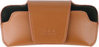 Car Sunglasses Holder for Car Visor Vegan Leather Auto Eyeglass Case with Clip Automotive Interior Visor Accessories