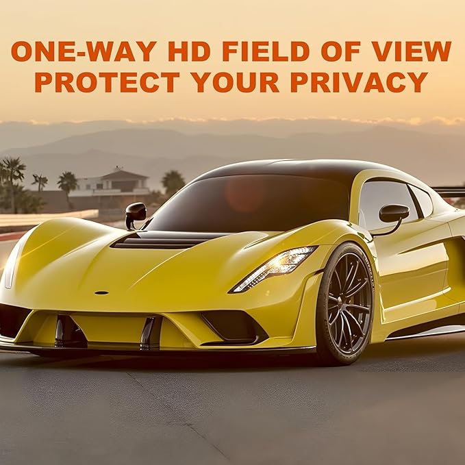Car Window Tint Film, Protection Privacy Sun Shade Roll, Car Side & Rear Windows Tint Film, Heat UV Blocking,Scratch Resistant, with Installation Tool