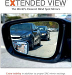 Blind Spot Mirrors- Compatible with BMW G22 430i, M440i Extended View (G83 M4 Convertible (2023 - Present)), Glass - 2 Piece Set (Left & Right)