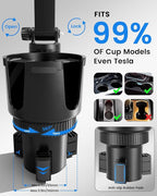 OHLPRO for iPhone 17 Pro Max MagSafe Car Charger Cup Holder Mount, 15W Fast Wireless Magnetic Charging Phone Holder for iPhon