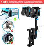 Car Rearview Mirror Tablet Mount, Truck Rear View Mirror Tablet Phone Holder Bracket with Adjustable Arm [Rotatable 360° & Retractable] for iPad Air Mini, Galaxy, Fire, iPhone, 4-11"
