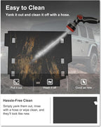 KIWI MASTER Cargo Mat for 2018-2026 Jeep Wrangler JL 4-Door, Custom Fit All Weather Rear Cargo Liner, Heavy Duty TPE Tray Trunk Mat, Black