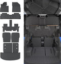 Rongtaod Floor Mats Compatible with 2020-2025 Kia Telluride 7 Seats Trunk Liner Cargo Liner Back Seat Cover Kick Mat 2024 Telluride Accessories (Floor Mats+Trunk Mat+2nd&3rd Row Backrest Mat)