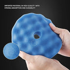 Buffing Polishing Pads, ZFE 6Pcs 5"(125mm) Waffle Foam Buffing Pads Polishing Pads Wool Pad Kit for 5Inch Backing Plate RO/DA/GA Car Polisher (7Pcs 5Inch Waffle Polishing Pad, 5 Inch (125mm))