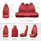 Coverado Car Seat Covers, Front Covers for Cars, Car Seat Cover Front Seats, Automotive Seat Cover, Waterproof, Leather Car S
